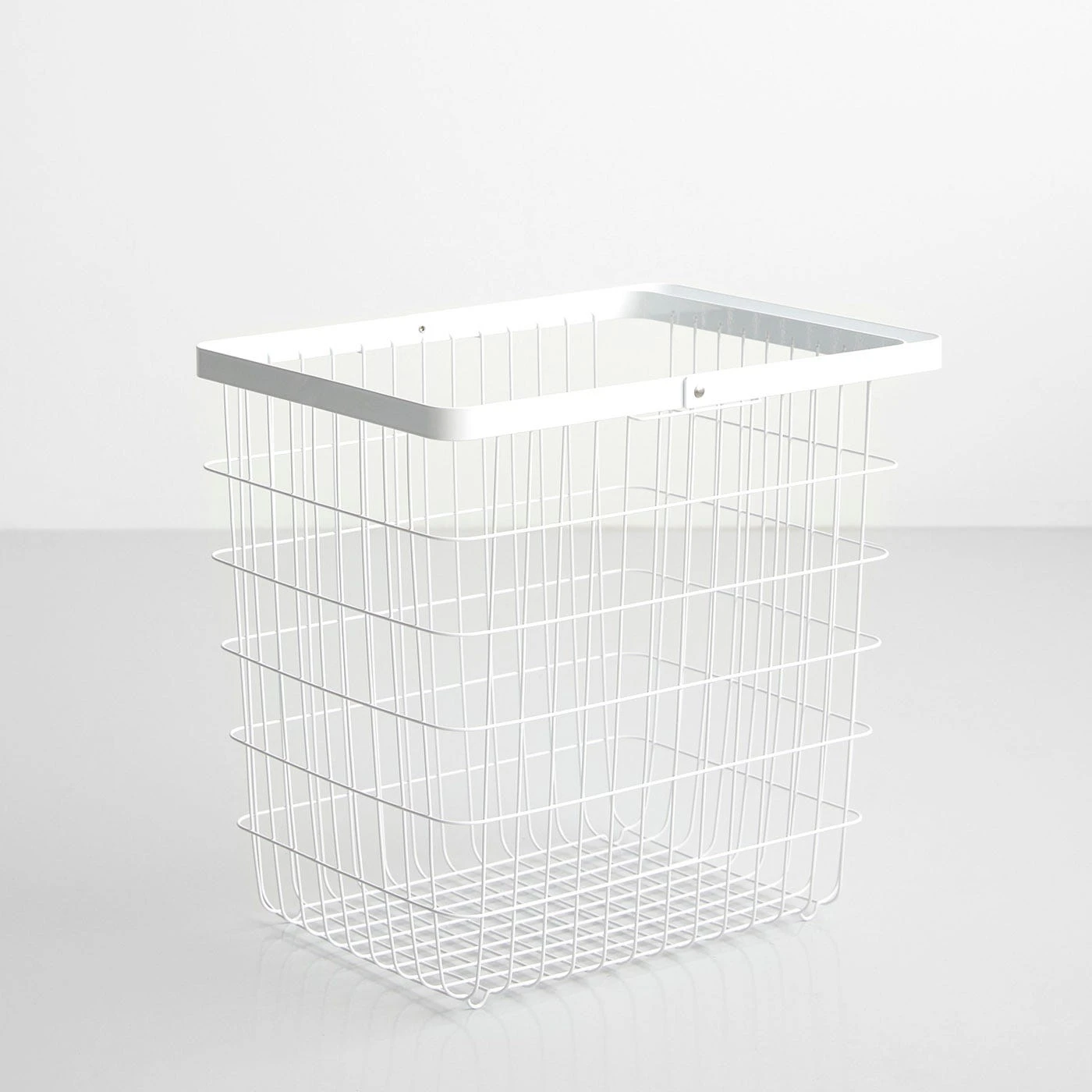 Tower White Large Floor Basket 3 Tower White Large Floor Basket