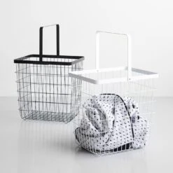 Tower Black Large Floor Basket -Furniture Store 100272 a203084cb laundry 1