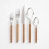 Bistro Teak 5pc Flatware Set -Furniture Store 100347 main 1