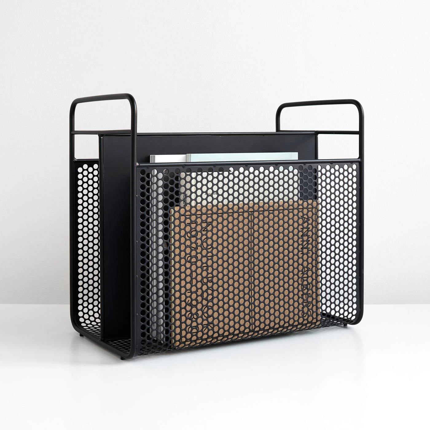 Analog Black Magazine Rack 3 Analog Black Magazine Rack