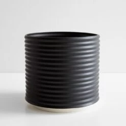 Oblique Black Planter