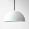 Dome White Large Pendant Lamp 1 Dome White Large Pendant Lamp -Furniture Store 100571 main black cord