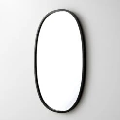 Hub Black Oval Wall Mirror 18" X 24" 8 Hub Black Oval Wall Mirror 18" X 24" -Furniture Store 100590 gallery 1 1