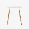 Quad White Rectangular Side Table 1 Quad White Rectangular Side Table -Furniture Store 100601 main