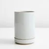 Hasami Gloss Gray Small Planter And Saucer Set 1 Hasami Gloss Gray Small Planter And Saucer Set -Furniture Store 100810 main