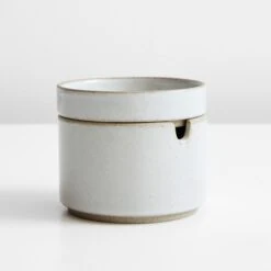 Hasami Gloss Gray Sugar Bowl -Furniture Store 100813 and 100806 1 2