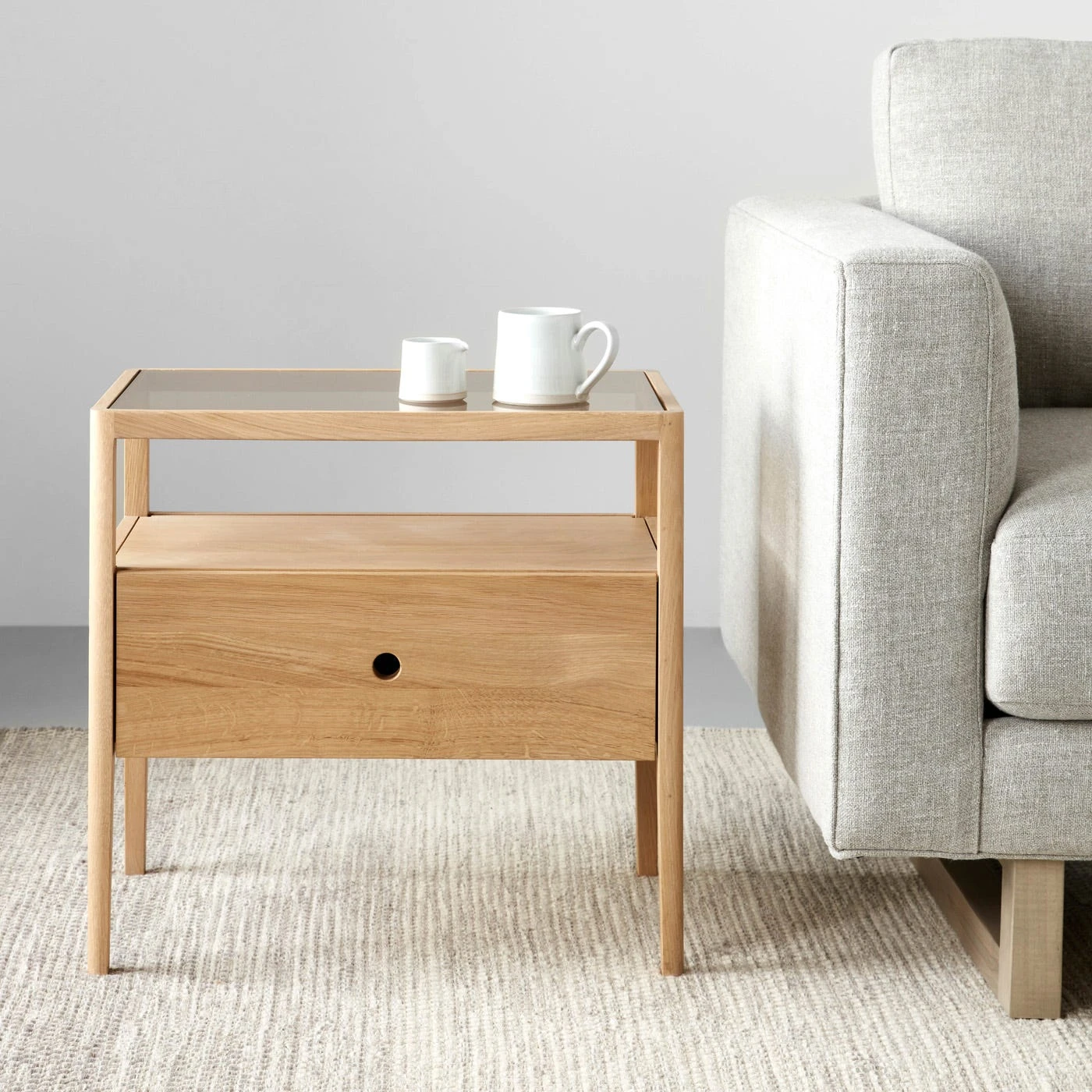 Grange Linen Gray Loveseat 63" 9 Grange Linen Gray Loveseat 63" - Image 7