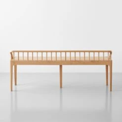 Spindle Oak Bench -Furniture Store 101007 gallery3