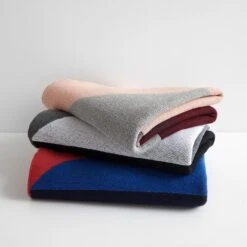 Turin Burgundy Knit Throw Blanket -Furniture Store 101019 101124 100792 gallery or social option 1