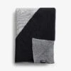 Turin Black Knit Throw Blanket 2 Turin Black Knit Throw Blanket -Furniture Store 101124 main