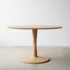 Torsion Oak Round Dining Table 50"