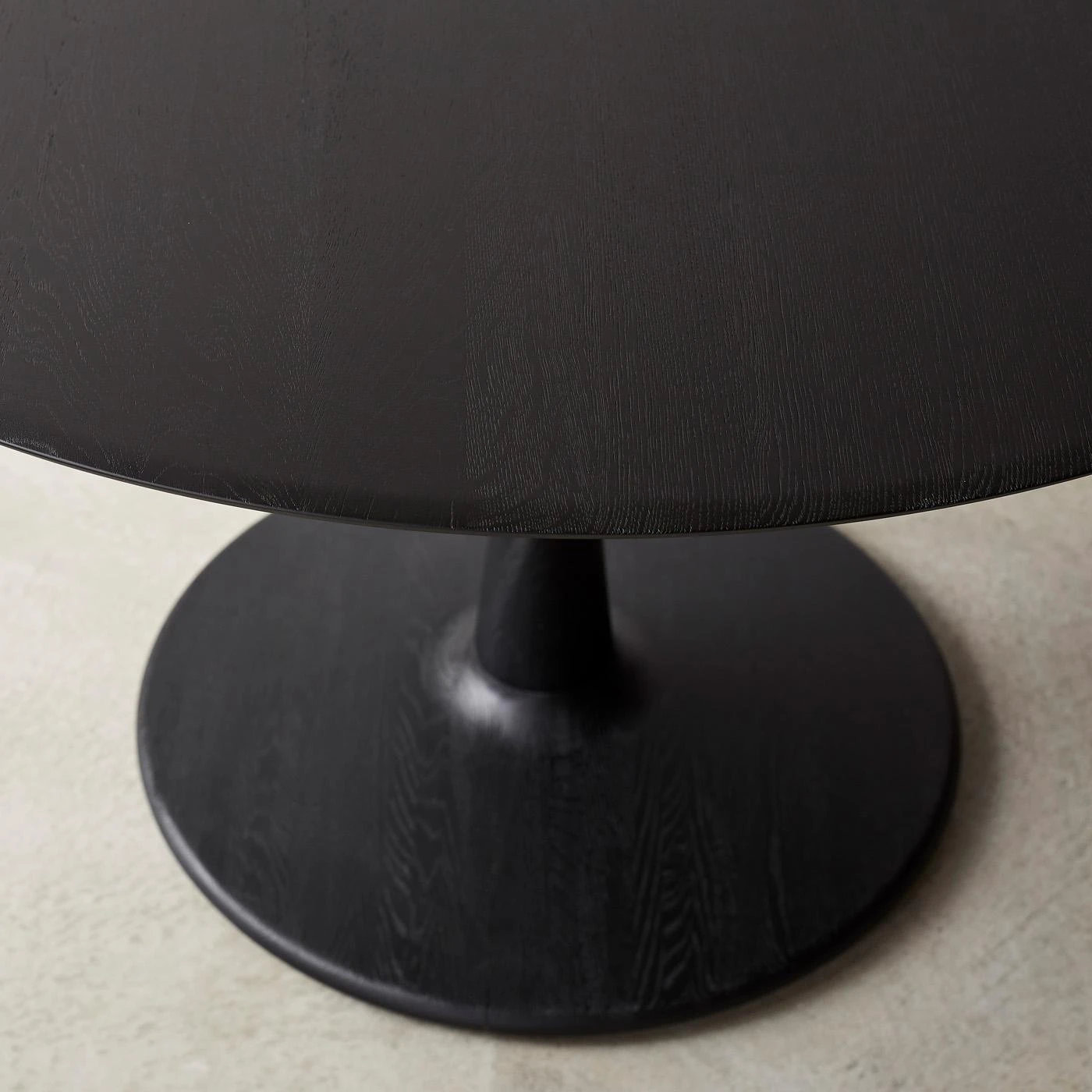 Torsion Black Round Dining Table 50" 4 Torsion Black Round Dining Table 50" - Image 2