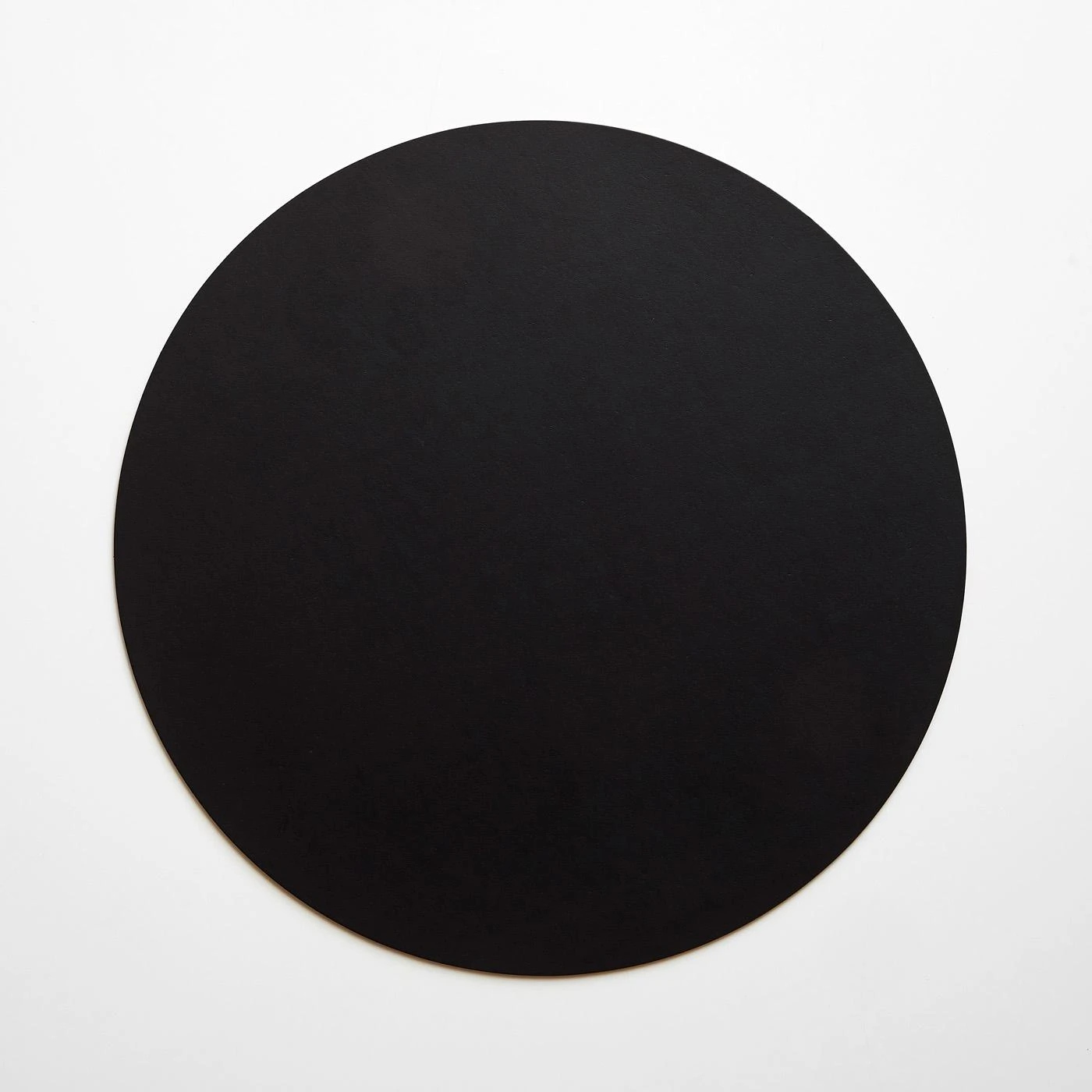 Dot Black Round Leather Placemat 3 Dot Black Round Leather Placemat