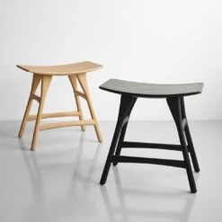 Osso Black Stool -Furniture Store 101242 101243 1