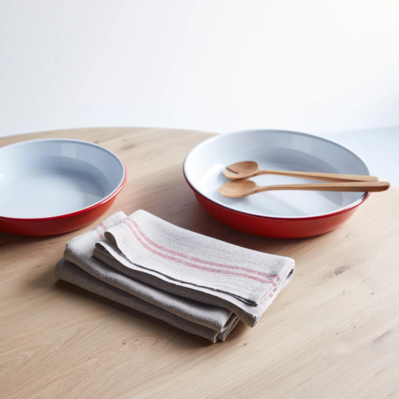 Linen Natural And Red Stripe Napkin 9 Linen Natural And Red Stripe Napkin - Image 7