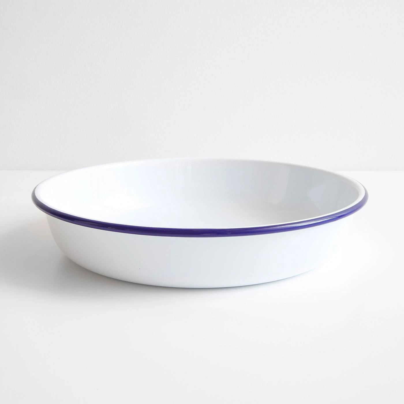 Falcon White Enamelware Serve Bowl 12.25" 3 Falcon White Enamelware Serve Bowl 12.25"