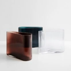 Mist Clear Wide Vase 8.25" -Furniture Store 101264 101266 a505100sv gallery 2 2