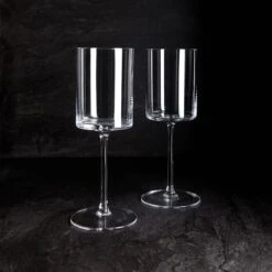 LSA International Otis White Wine Glasses Set Of 4 -Furniture Store 101275 3