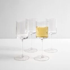LSA International Otis White Wine Glasses Set Of 4 -Furniture Store 101275 gallery 1