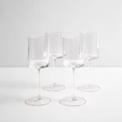 LSA International Otis White Wine Glasses Set Of 4 -Furniture Store 101275 main