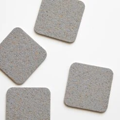 Cork Gray Coasters Set Of 4 7 Cork Gray Coasters Set Of 4 -Furniture Store 101290 gallery 2