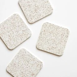 Cork White Coasters Set Of 4 -Furniture Store 101291 gallery 2