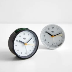 Braun Black Classic Round Alarm Clock -Furniture Store 101296 101297 gallery 1 1