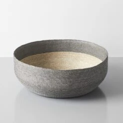 Gray Band Round Nido Basket