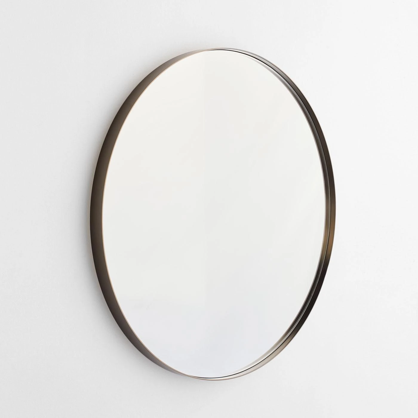 Pewter Round Wall Mirror 30" 4 Pewter Round Wall Mirror 30" - Image 2
