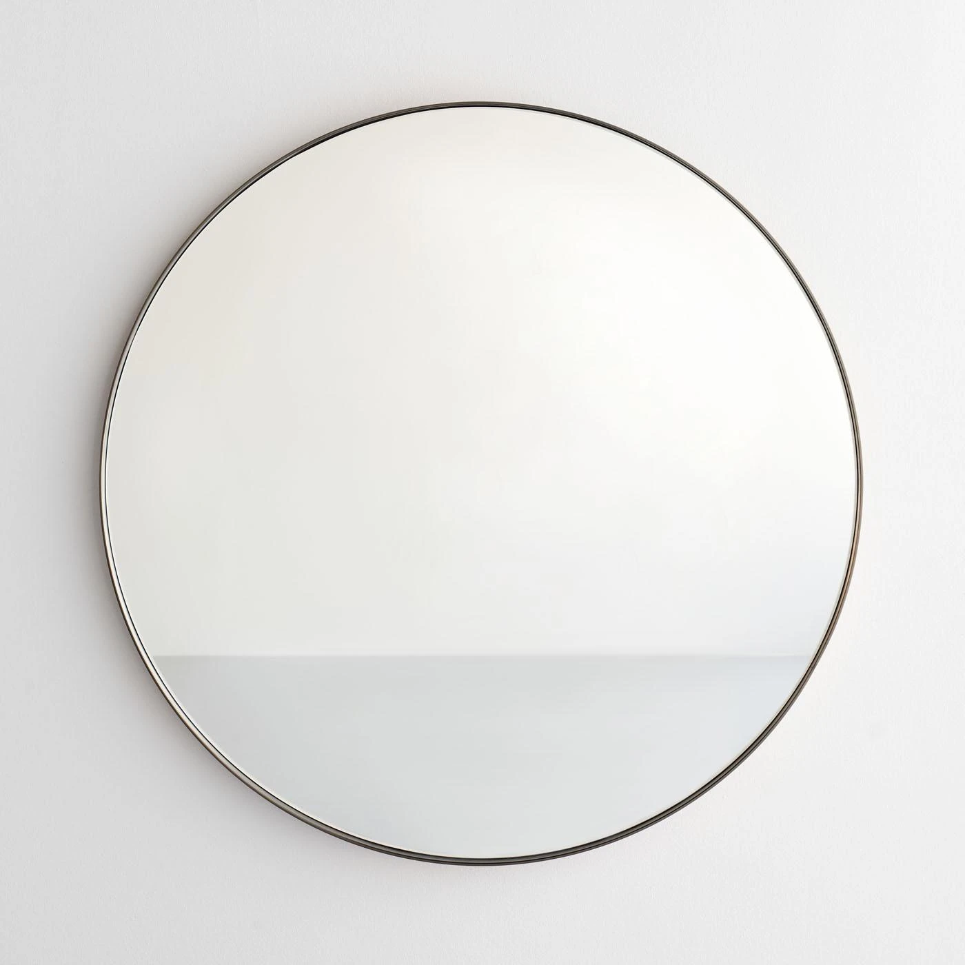 Pewter Round Wall Mirror 30" 3 Pewter Round Wall Mirror 30"