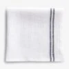 Linen White And Black Stripe Napkin 2 Linen White And Black Stripe Napkin -Furniture Store 101415 main