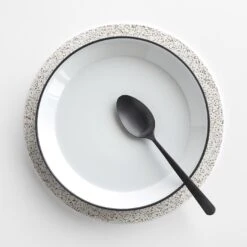 Cork White Round Mat 11.5" -Furniture Store 101429 gallery option