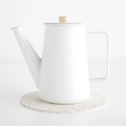 Cork White Round Mat 7" -Furniture Store 101431 gallery option 2