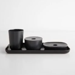 Ekobo Black Small Tray -Furniture Store 101441 100908 100906 100898 gallery option 1