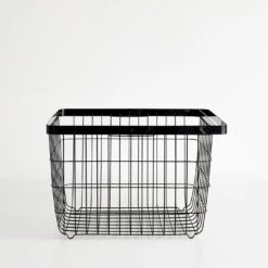 Tower Black Medium Floor Basket -Furniture Store 101452 gallery 1
