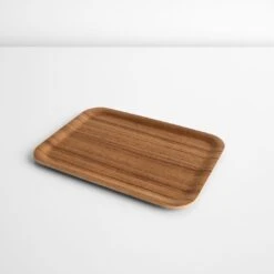 Non-Slip Teak Small Tray