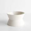 Zig Zag White Low Bowl -Furniture Store 101520 main