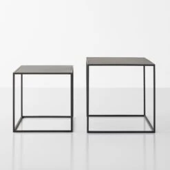 Fera Black Nesting Tables Set Of 2 -Furniture Store 101527 gallery 2