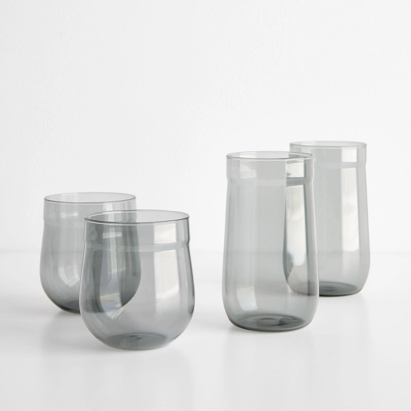 Angle Bell Smoke Double Old Fashioned Glasses Set Of 2 5 Angle Bell Smoke Double Old Fashioned Glasses Set Of 2 - Image 3