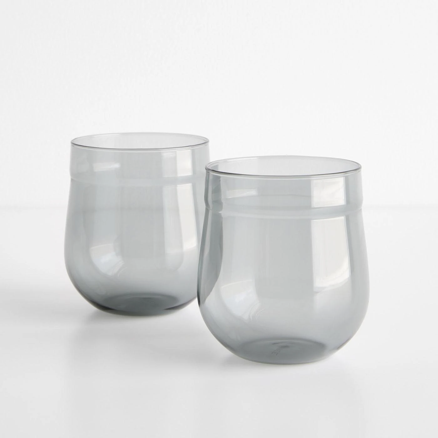 Angle Bell Smoke Double Old Fashioned Glasses Set Of 2 3 Angle Bell Smoke Double Old Fashioned Glasses Set Of 2