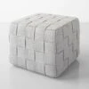 Cube Light Gray Ottoman 1 Cube Light Gray Ottoman -Furniture Store 101539 main
