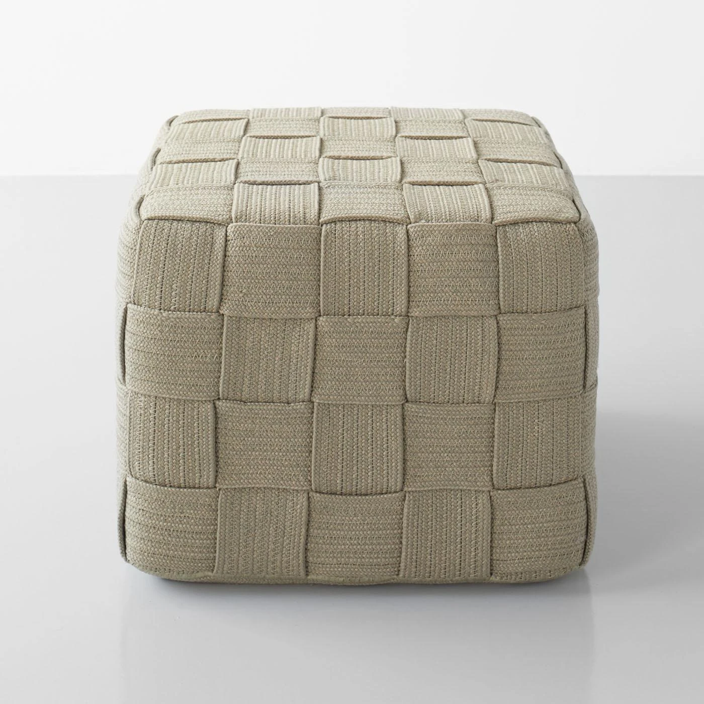 Cube Taupe Ottoman 4 Cube Taupe Ottoman - Image 2