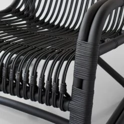 Curve Black Lounge Chair -Furniture Store 101541 gallery option