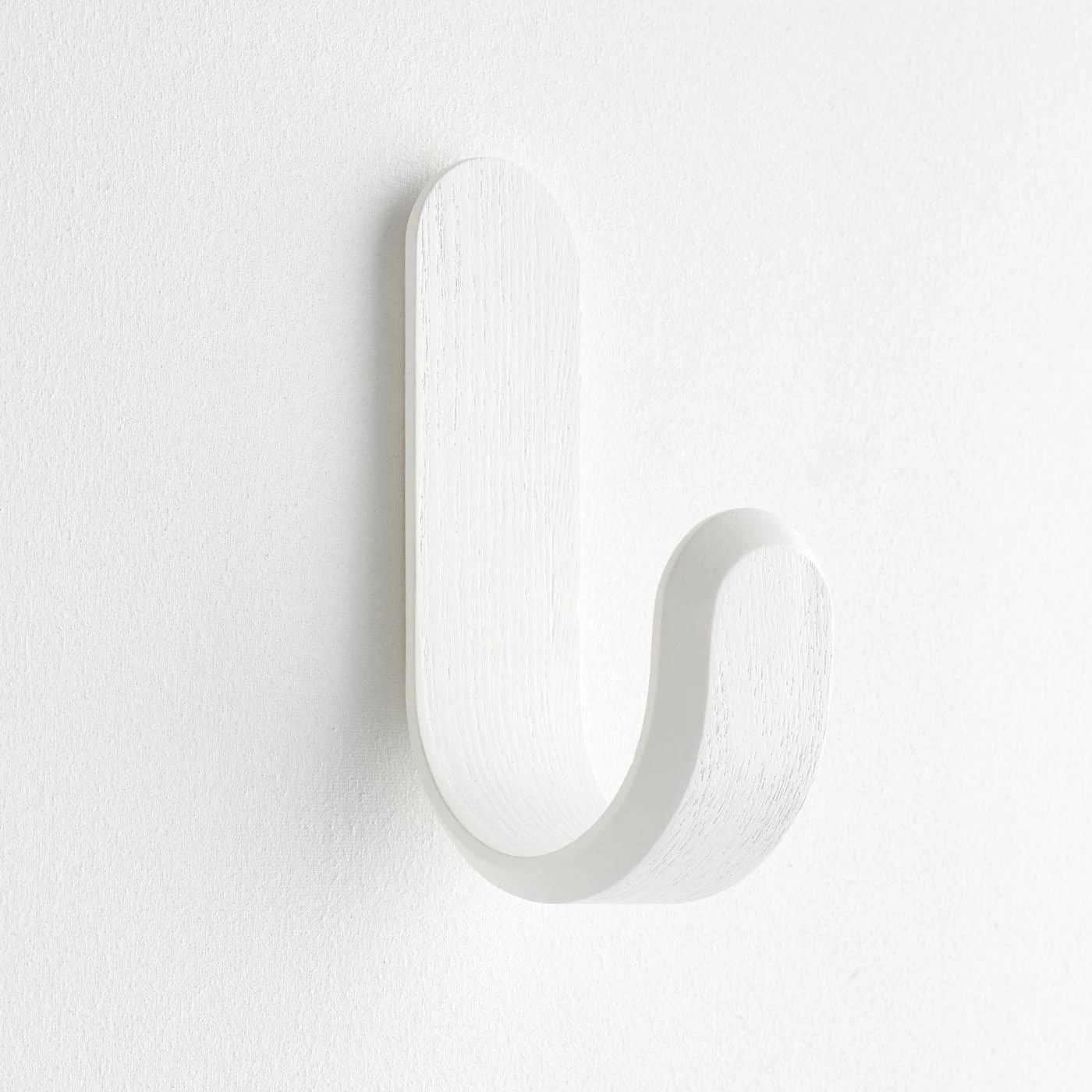 Curve White Wall Hook 3 Curve White Wall Hook