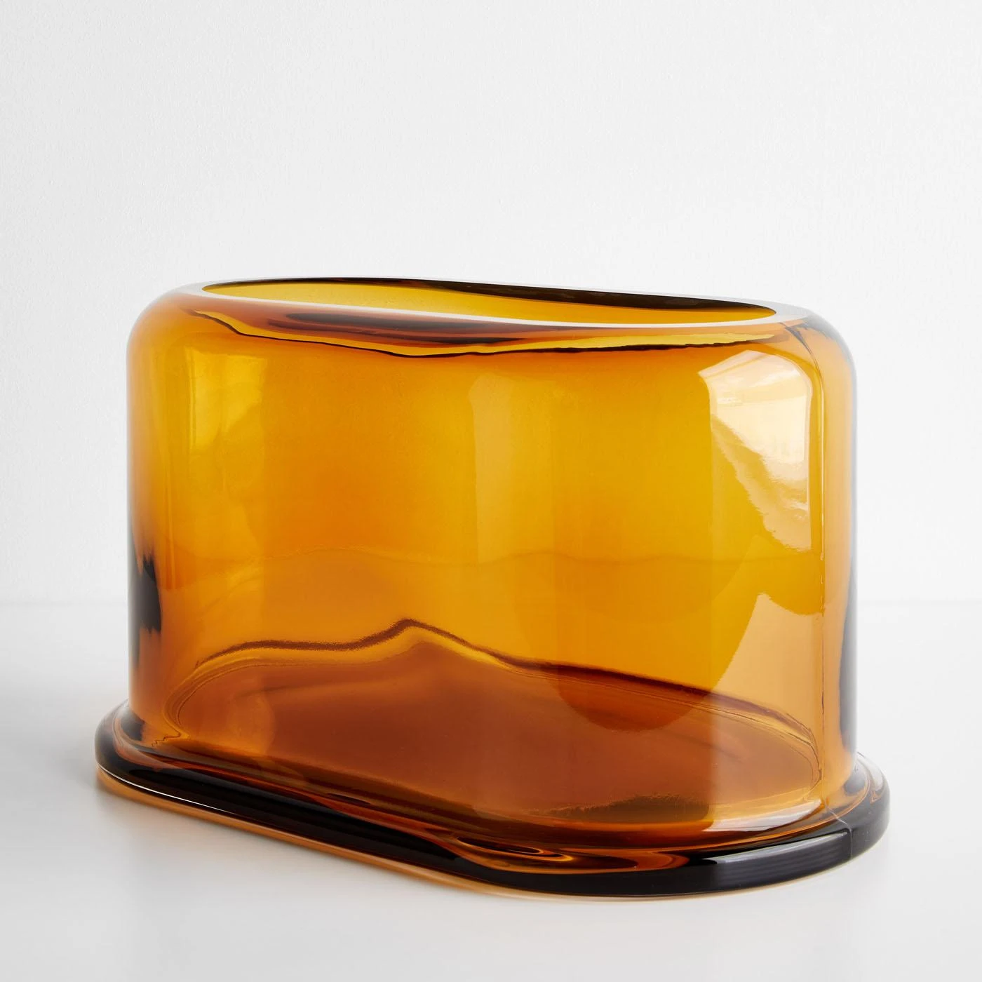Layers Amber Wide Vase 4 Layers Amber Wide Vase - Image 2