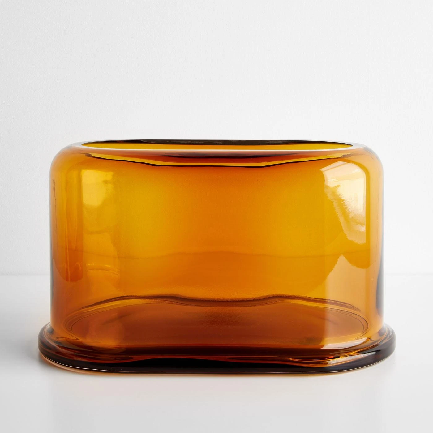 Layers Amber Wide Vase 3 Layers Amber Wide Vase