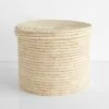 Lidded Natural Storage Basket 14" 1 Lidded Natural Storage Basket 14" -Furniture Store 101785 main