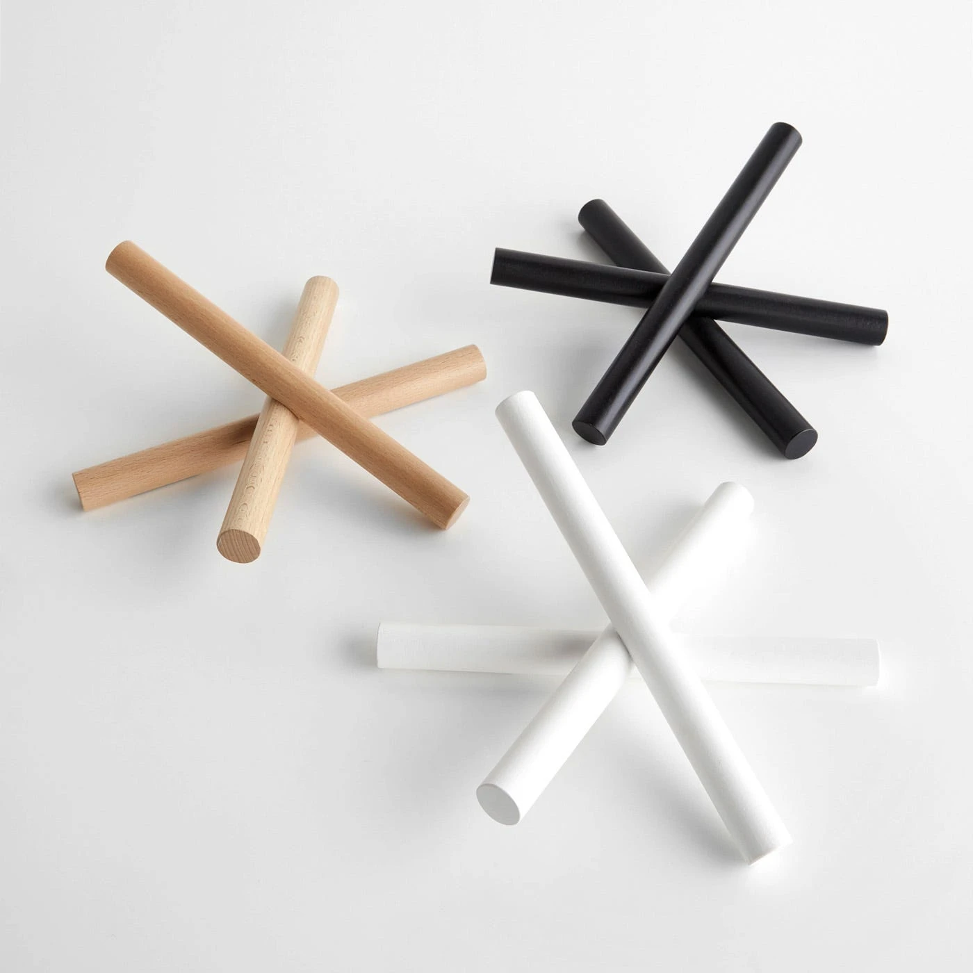 Logs Black Coat Hanger 5 Logs Black Coat Hanger - Image 3