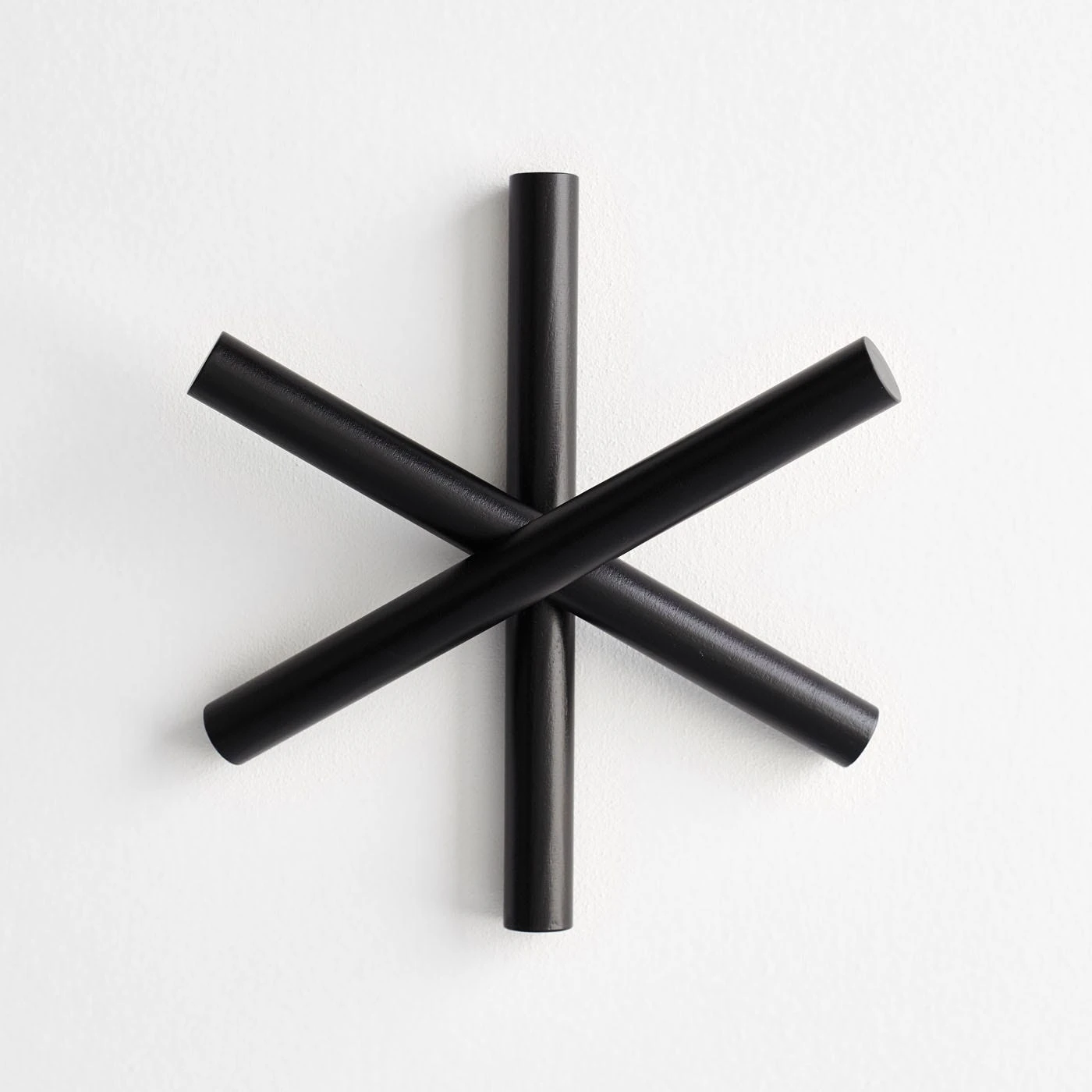 Logs Black Coat Hanger 4 Logs Black Coat Hanger - Image 2