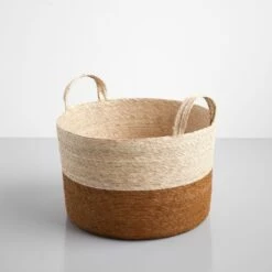 Ochre Band Loma Basket 15.75"